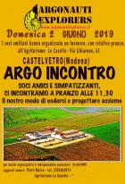 ARGOINCONTRO A CASTELVETRO (MODENA) domenica 2 giugno 2019 -  ARGONAUTI  EXPLORERS