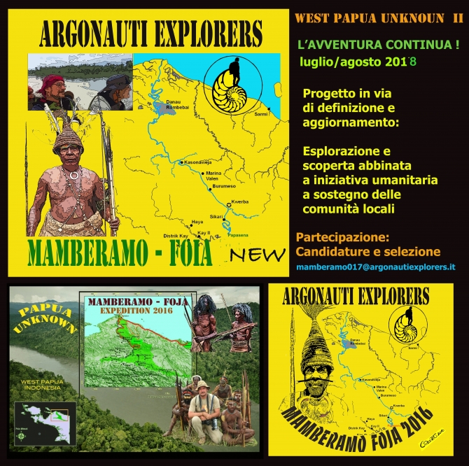 WEST PAPUA  UNKNOWN  Reloaded ! , MAMBERAMO-FOJA - 2018 EXPED nuova data -  ARGONAUTI  EXPLORERS